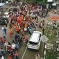 Pantauan kegiatan jalan santai HMR Beraura di Kelurahan Sei Lakam Barat. (Foto: Istimewa)