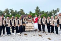 Semarak Peringatan HUT RI di Desa Telaga Tujuh, Mahasiswa KKN Universitas Karimun Ikut Pamerkan Inovasi Daur Ulang. (Foto: Istimewa)