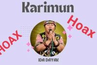 Selebaran Hoaks soal kedatangan Ida Dayak ke Karimun