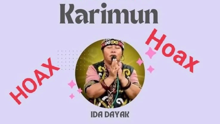 Selebaran Hoaks soal kedatangan Ida Dayak ke Karimun