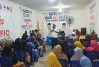 Cawagub Kepri Nomor Urut 2 Aunur Rafiq memulai kampanye dengan bersilahturahmi dengan warga Meral Barat. Foto: ricky/kepriheadline.id
