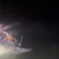 Tangkapan layar video boat pancung terbalik usai diterjang angin kencang, Selasa, 17 September 2024 sore. 