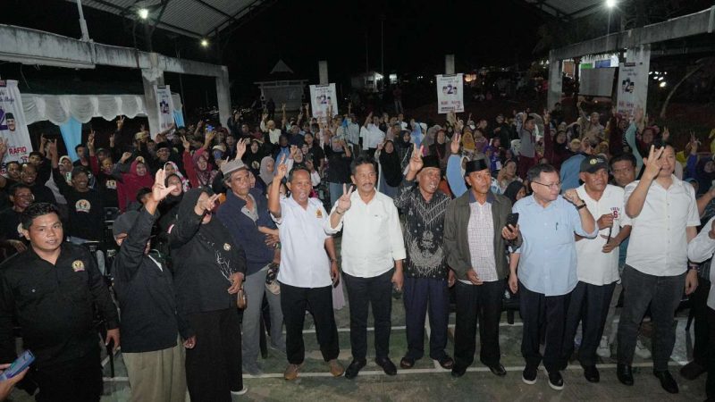 Calon Gubernur Nomor Urut 2 Muhammad Rudi menggelar Silahturahmi ke warga Nongsa. Foto: istimewa