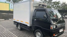 Mobil Box penabrak pejalan kaki di Coastal Area. Foto: istimewa
