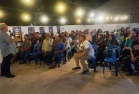 Cabup Firmansyah Paparkan Program Optimalisasi Pendidikan dan Kesehatan ke Masyarakat Paya Lebar Moro. Foto: istimewa