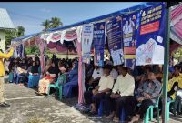 Raja Rafiza mengkampanyekan Paslon Firman-Ery di Desa Telaga Tujuh. Foto: istimewa