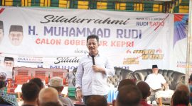 Cagub Nomor Urut 2 Muhammad Rudi melakukan kampanye di Kabupaten Kepulauan Anambas. Foto: istimewa