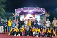Kemeriahan Pentas Seni Akhiri Pengabdian Mahasiswa KKN Universitas Karimun di Desa Penarah. Foto: Dokumen Mahasiswa