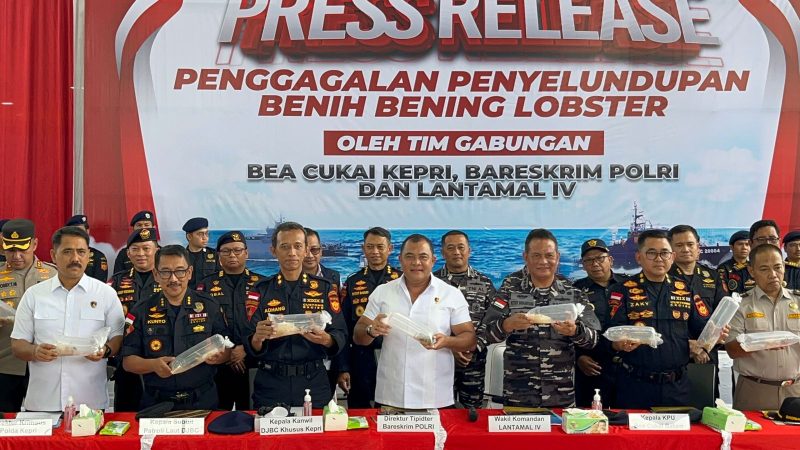Bareskrim Polri Bongkar Modus Penyelundupan 237 Ribu Benih Lobster Senilai Rp 23,8 Miliar. Foto: ricky/kepriheadline.id