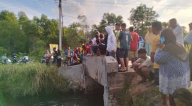 Lokasi kejadian anak tenggelam di Jalan Fajar Baru Kelurahan Tanjungbatu Kota, Kecamatan Kundur. Foto: istimewa