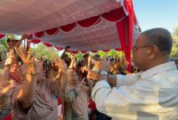 Cagub Kepri Nomor Urut 2 Aunur Rafiq menggelar kampanye di Bukit Tembak. Foto: Istimewa