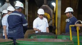 Direktur Utama PT Timah Tbk, Ahmad Dani Virsal, melaksanakan kunjungan kerja ke Area Operasional PT Timah di Pulau Kundur pada Kamis 7 November 2024. Foto: Humas PT Timah