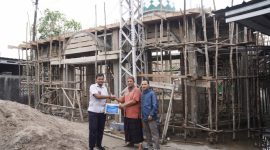 PT TIMAH Tbk Dukung Renovasi Masjid Nurul Hibah di Pangkalpinang. Foto: Humas PT Timah