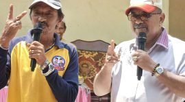 Cawagub Nomor Urut 2 Aunur Rafiq berkampanye politik di Desa Tanjung Pelanduk. Foto: Istimewa