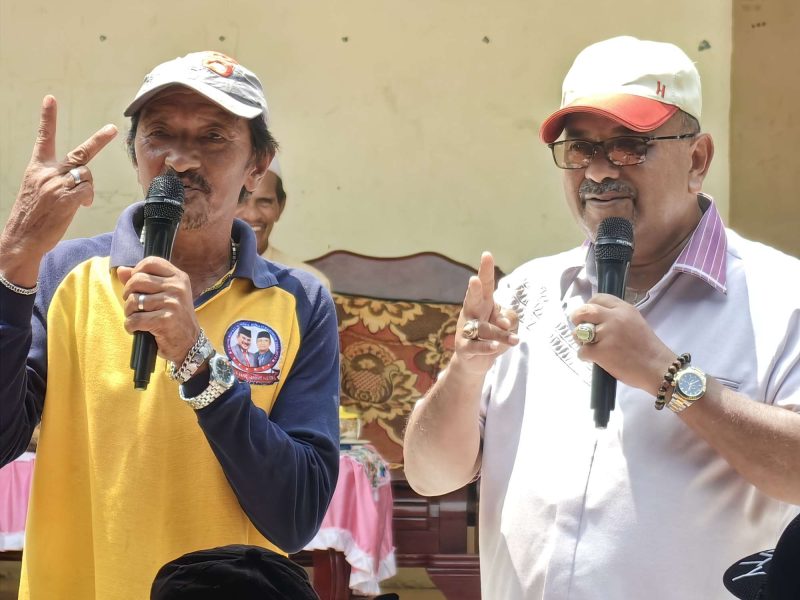 Cawagub Nomor Urut 2 Aunur Rafiq berkampanye politik di Desa Tanjung Pelanduk. Foto: Istimewa