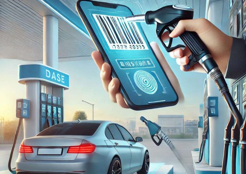 Ilustrasi Pengisian BBM menggunakan Barcode. Foto: ChatGPT