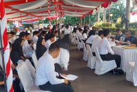 Pelaksanaan SKD CPNS Karimun di Batam beberapa waktu lalu. Foto: istimewa