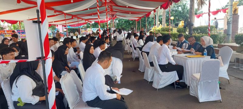 Pelaksanaan SKD CPNS Karimun di Batam beberapa waktu lalu. Foto: istimewa