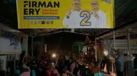 Muhammad Firmansyah, CaBup Nonor Urut 2 menggelar kampanye di Telaga Riau, Kelurahan Sei Lakam. Foto: ricky/kepriheadline.id