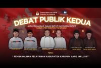 Pamflet Debat Publik Pilkada Karimun 2024.