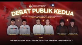 Pamflet Debat Publik Pilkada Karimun 2024.
