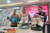 Polres Karimun merilis pengungkapan upaya penggagalan penyeludupan sabu seberat 11,6 kilogram. Foto: ricky/kepriheadline.id