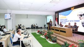 Wakil Menteri (Wamen) ATR/Wakil Kepala (Waka) BPN, Ossy Dermawan membuka Ujian PPAT 2024 di Cikeas. Foto: Biro Hubungan Masyarakat Kementerian ATR/BPN