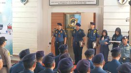 KSOP Kelas I A Tanjungbalai Karimun menggelar Apel Siaga Kesiapan Penyelenggaraan Arus Mudik Natal dam Tahun Baru 2025. Foto: istimewa