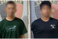 Dua pelaku pencurian kabel milik PT Pelindo Persero Tbk. Foto: Dokumen Polisi/Istimewa