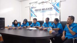 Kepala BNNK Karimun AKBP Jamaluddin beserta jajaran memaparkan hasil capaian kinerja selama tahun 2024. Foto: ricky/istimewa