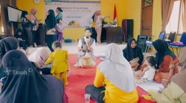 Bersama AIMI Babel, PT Timah Gelar Pembelajaran Gizi Untuk Warga Cupat untuk Cegah Stunting . Foto: Humas PT Timah