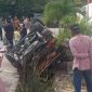 Penampakan kecelakaan di kawasan jalan Jenderal Sudirman Poros. Foto: Istimewa