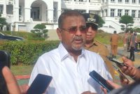 Bupati Karimun Aunur Rafiq saat dijumpai usai apel Senin, 6 Januari 2025.