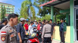 Puluhan Supir Maxim dan Supir Angkutan Umum berseteru di RSUD Muhammad Sani. Foto: dok polisi/kepriheadline.id
