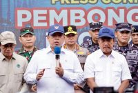 Menteri ATR/BPN Nusron Wahid memberikan Keterangan Pers. Foto: Biro Humas Kementerian ATR/BPN