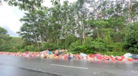 Penampakan kondisi Tempat Pembuangan Sampah Sementara di Jalan Kapten Tendean Desa Pangke. Foto: istimewa/Kepriheadline.id