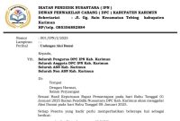 Surat Edaran IPN Kabupaten Karimun. Foto: Istimewa