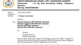 Surat Edaran IPN Kabupaten Karimun. Foto: Istimewa