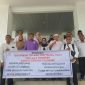 Puluhan Guru dan ASN menggelar aksi menuntut pembayaran yang masih tertunda. Foto: Istimewa