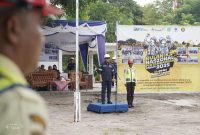 Peringati Bulan K3 Nasional, PT Timah Area Belitung Gelar Apel dan Serahkan Penghargaan Bagi Pengawas Operasional. Foto: Humas PT Timah