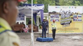 Peringati Bulan K3 Nasional, PT Timah Area Belitung Gelar Apel dan Serahkan Penghargaan Bagi Pengawas Operasional. Foto: Humas PT Timah