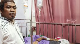 Terharu, Warga Bangka Barat Dapat Bantuan Pengobatan dari PT Timah untuk Putranya. Foto; Humas PT Timah