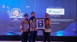 Terapkan Inovasi Teknologi Dalam Bisnis Perusahaan, PT Timah Raih Penghargaan Digital Sustainability Awards 2025 . Foto: Humas PT Timah