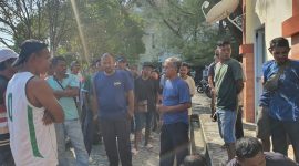 Tuntut Gaji yang Belum Dibayar, Petugas Kebersihan di Karimun Gelar Aksi Mogok Kerja. Foto: Istimewa