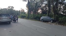 Kecelakaan Minibus Avanza di Jalan Letjen Suprapto Desa Pangke. Foto: Istimewa