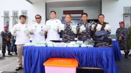 TNI AL Gagalkan Penyelundupan 60 Ribu Pil Ekstasi di Perairan Karimun. Foto: Istimewa/KepriHeadline.id