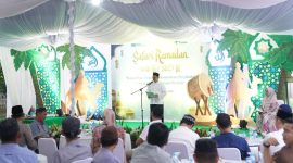 Rangkaian Safari Ramadan PT Timah Ditutup di Area Bangka Selatan, Silaturahmi dan Berikan Santunan Bagi Masyarakat. FOTO: Corporate Communication PT Timah Tbk