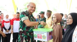 Kodim 0317/TBK, Korem 033/WP, dan INTI Kepri Gelar Bakti Sosial untuk Warga Karimun. Foto: Istimewa