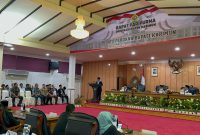 Bupati Karimun Sampaikan Pidato Perdana dalam Rapat Paripurna DPRD. Foto: Istimewa/kepriHeadline.id