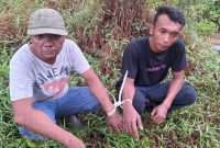 Dua pelaku pencurian kapal nelayan di Kecamatan Buru. Foto: Dokumen Polisi/KepriHeadline.id
